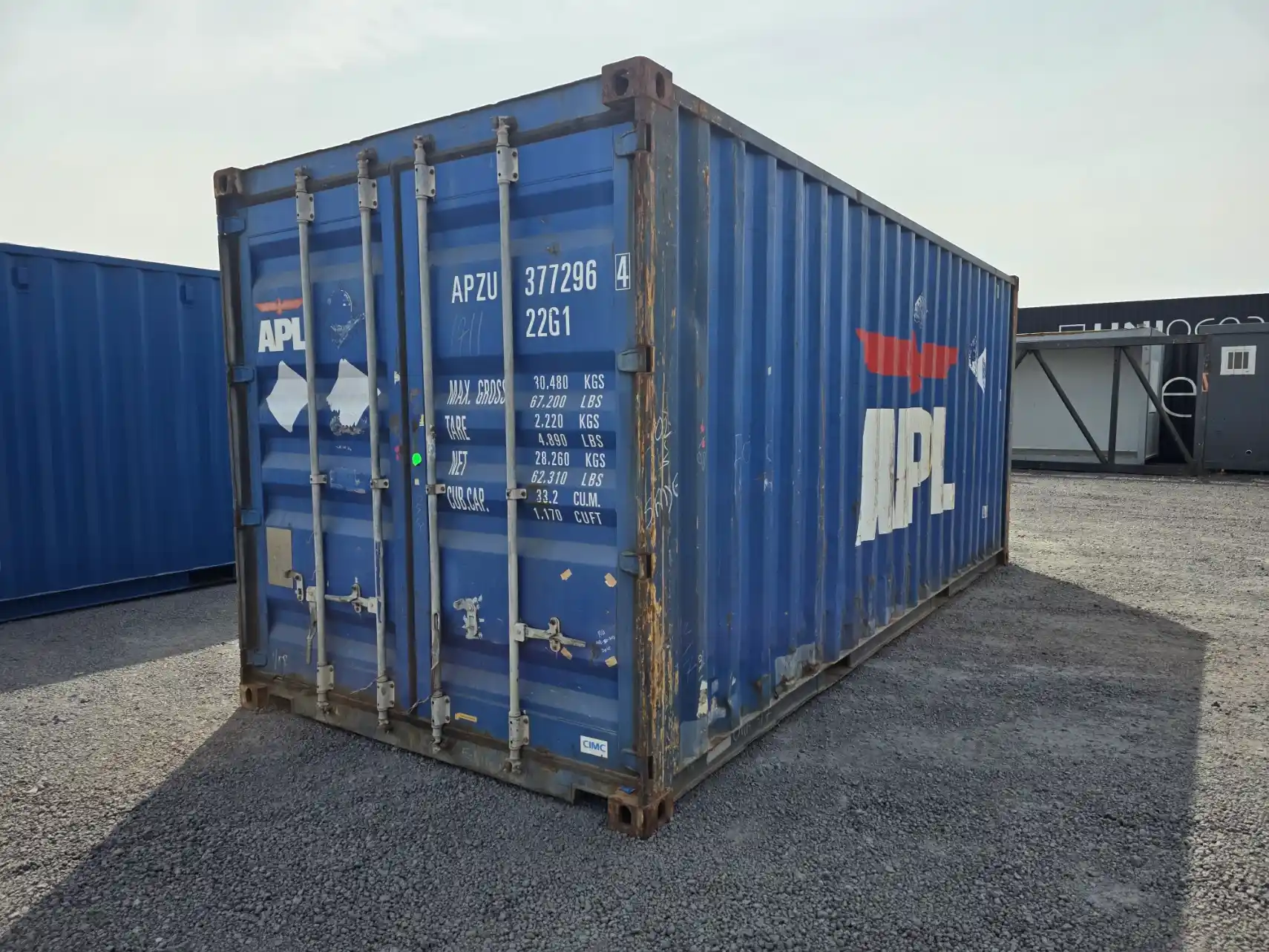 Contenitore APL usato blu di Classe B da 20 piedi - immagine 2