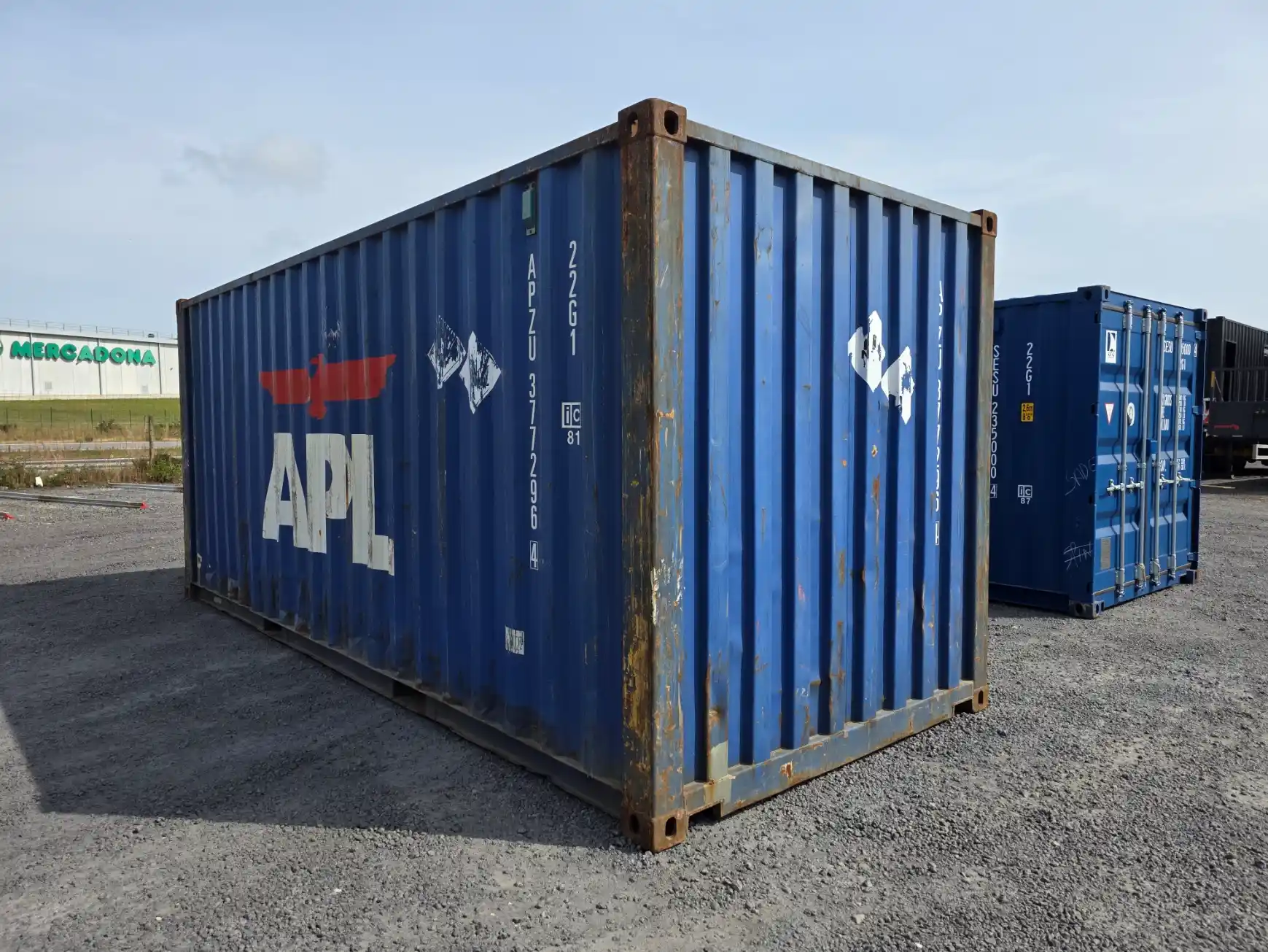 Contenitore APL usato blu di Classe B da 20 piedi - immagine 3