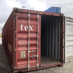 Contenitore usato Textainer rosso da 40 piedi – Classe A CW