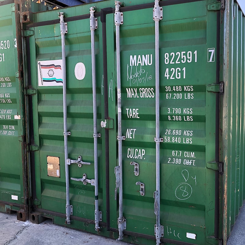 Contenitore verde usato da 40 piedi CW – Classe A