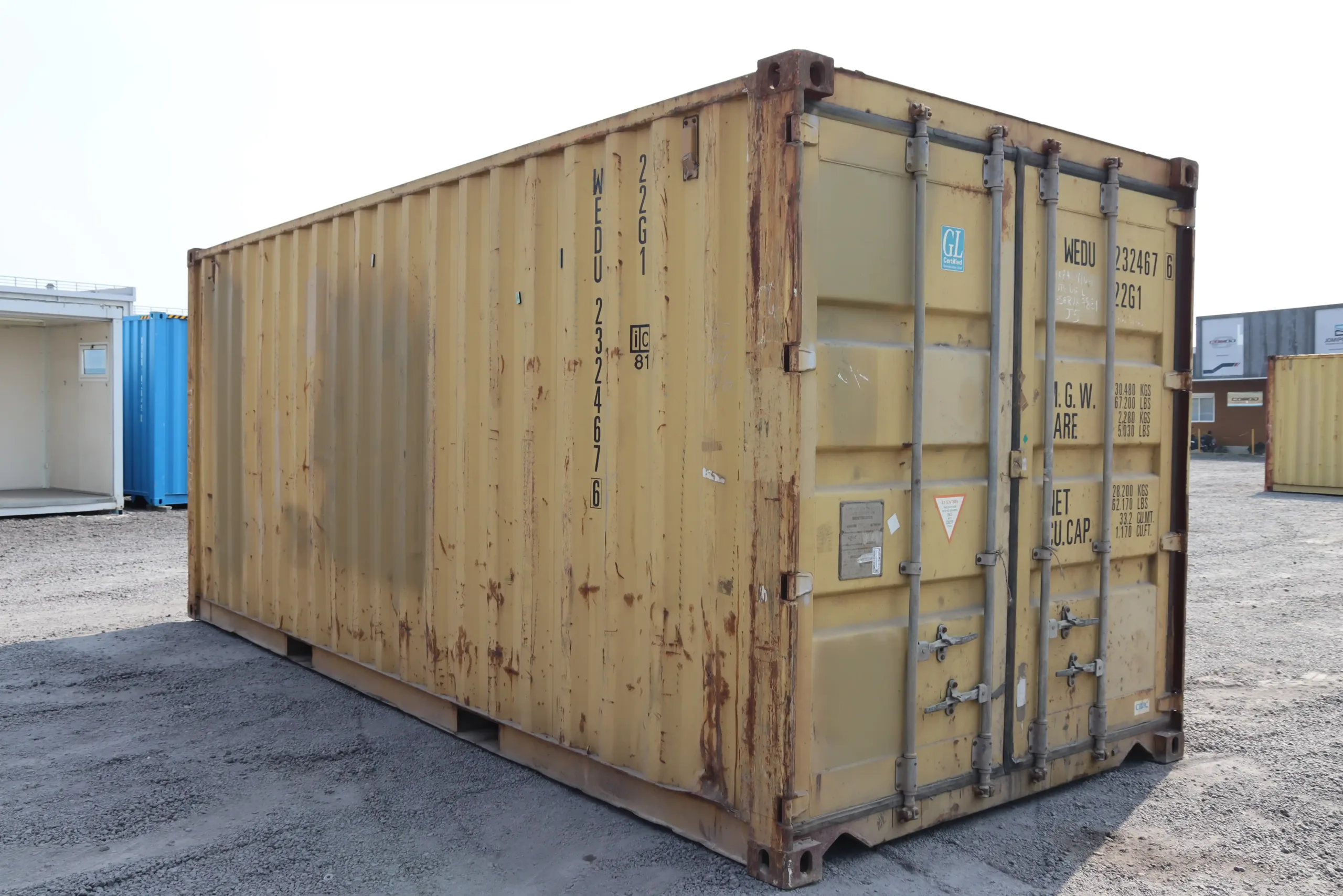 Contenitore giallo usato di classe A da 20 piedi - immagine 3