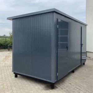 Container sanitario 4x2 m con doppio WC e docce